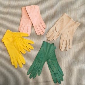 8 PAIRS OF VINTAGE DRESSY GLOVES SMALL